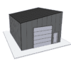 20x24 garage kit assembly components neatly arranged for construction