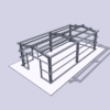 20x40 DIY Garage Kit in assembled state