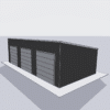 24x48 garage kit with three sections for home improvement projects