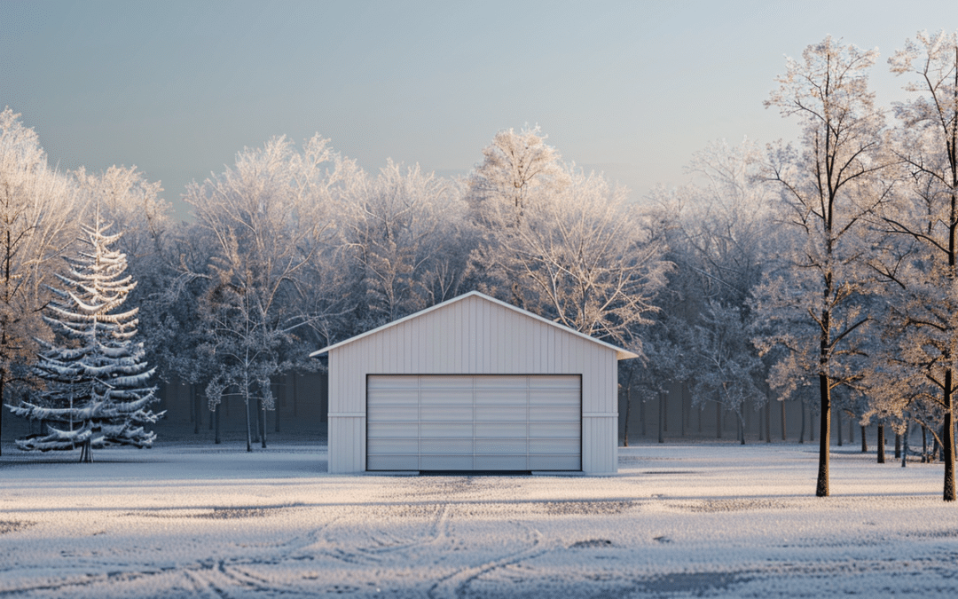 Stylish Alberta home exterior featuring a large white garage