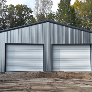 Prefabricated Steel Garage with Flexible Layouts for 2 Cars