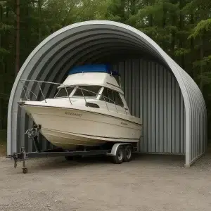 16 x 20 Arched Straight Quonset