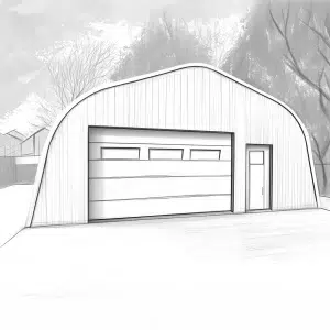 20 x 20 Peaked Dome Quonset
