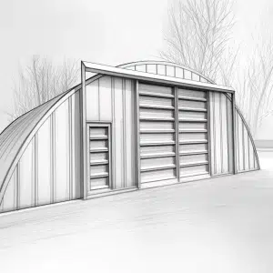 20 x 20 Arched Quonset