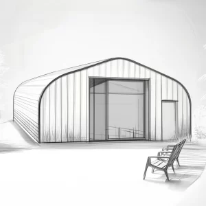 30 x 40 Peaked Straight Quonset