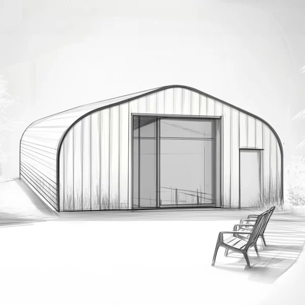 30 x 40 Peaked Straight Quonset