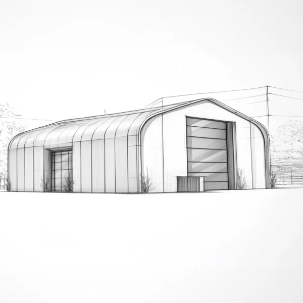 20 x 30 Peaked Straight Quonset