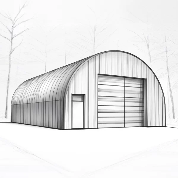 30 x 50 Arched Straight Quonset