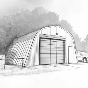 50 x 100 Peaked Dome Quonset