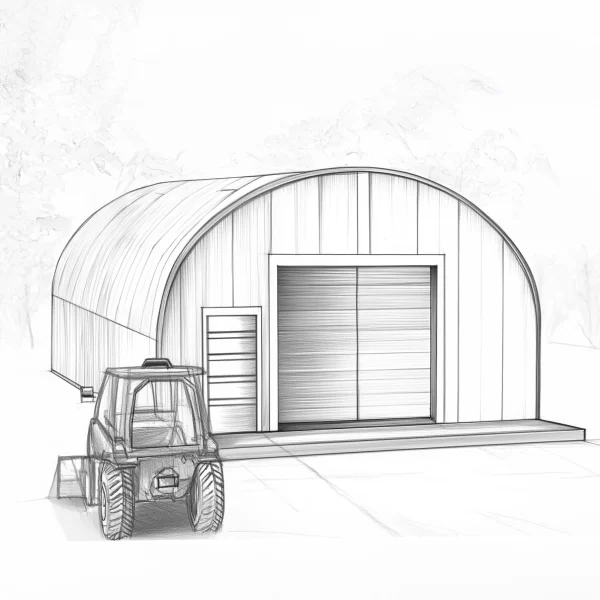 30 x 50 Arched Straight Quonset - Image 2